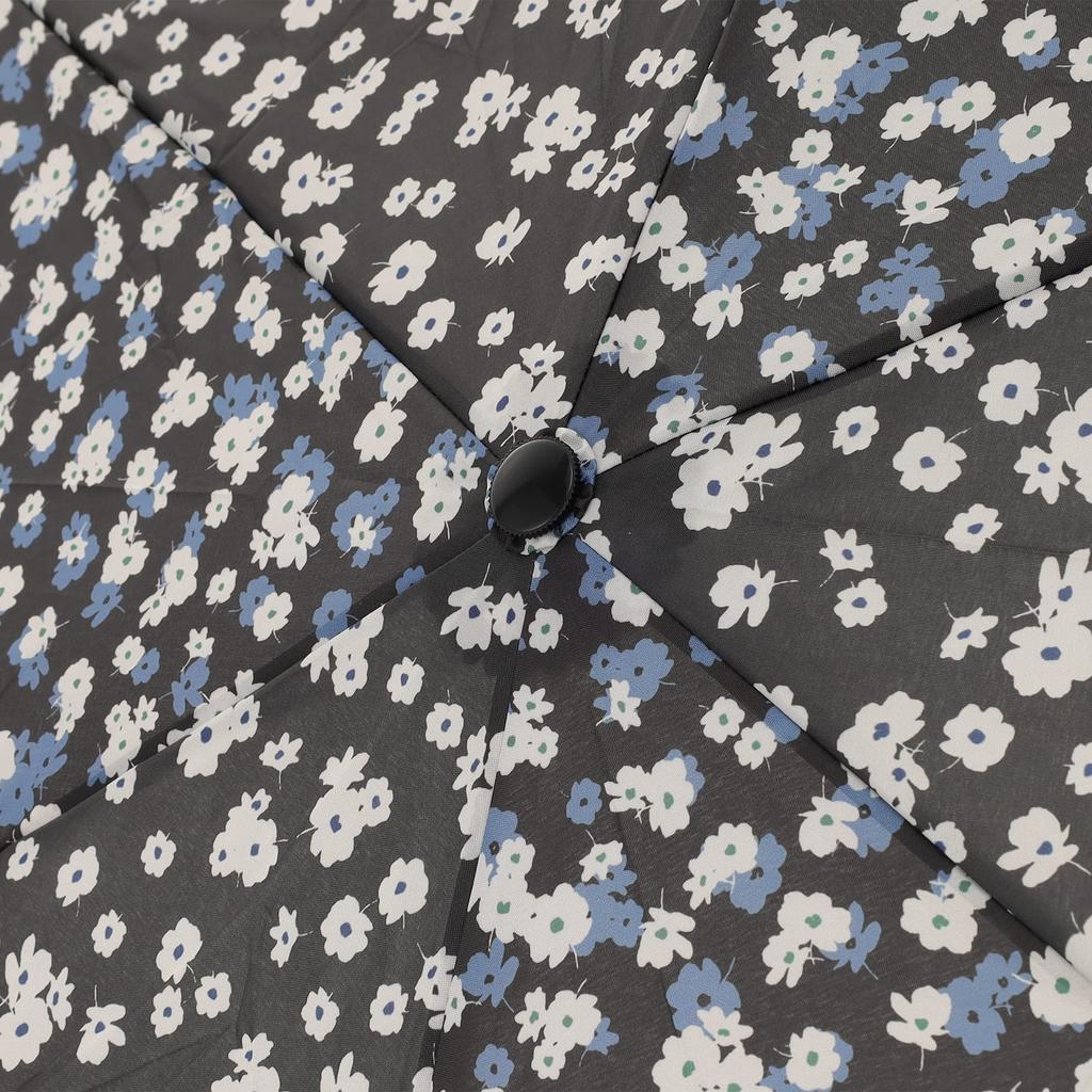 Afternoon Tea Living Folding Umbrella Flower Black HM14, Pattern,