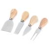 4PCS/Set Stainless Steel Cheese Knives Wood Handle Cheese Cutting Knife Cutter Set Kitchen Tools