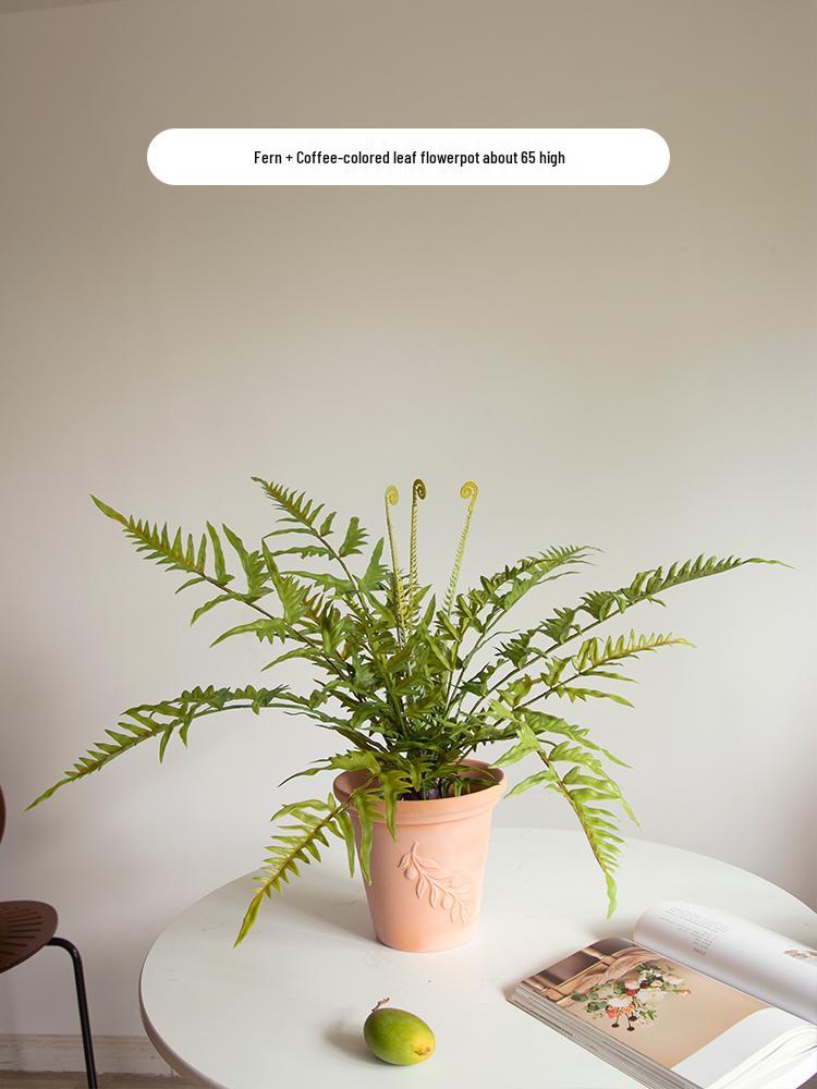 Artificial Green Plants for Indoor Decor – Potted Ornaments for Living Room or Coffee Table