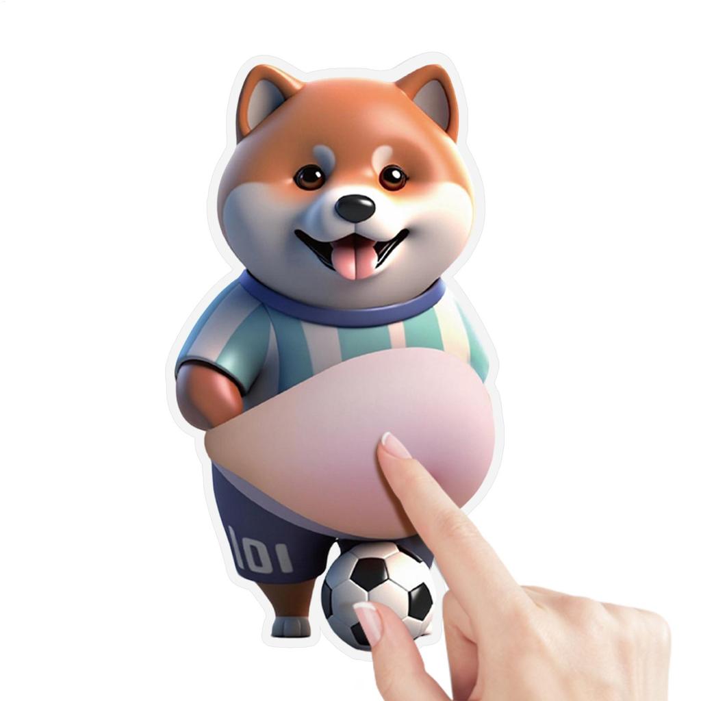 hot sale 3D Cute Puppy Sticker Squeezeable Shiba Inu Phone Case Decoration Children's Birthday Party Favor Festival Supplies
