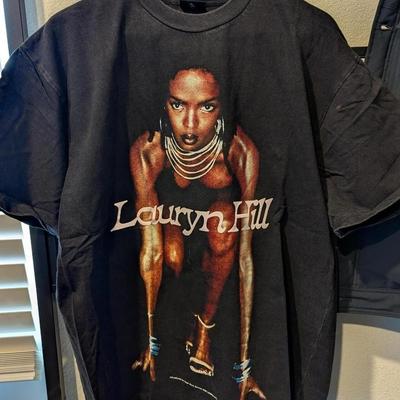 Vtg-Stil Lauryn Hill Rap Kurzarm Schwarz Farbe Klassisches Shirt KV34181 Unisex T-Shirt
