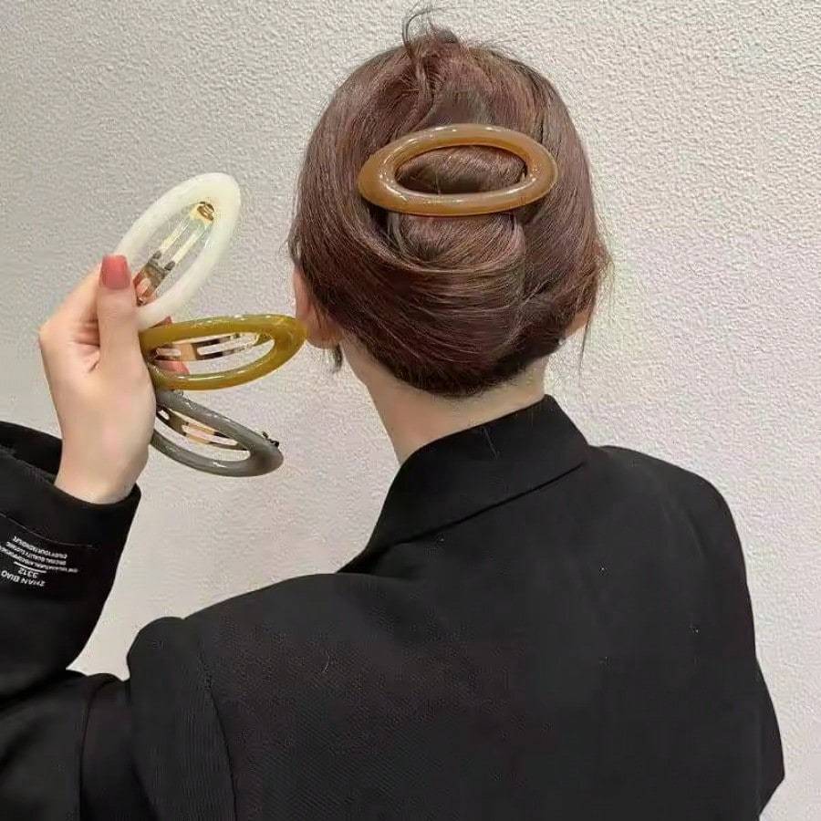 Big Spring Hair Claw Clips Women Metal Jelly Ponytail Holder Hairpin Barrettes Fashion Girls Hair Accessories Hairgrip