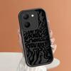Měkké silikonové čtvercové žebříky Kreslený vzor Kompletní kryt Ochrana fotoaparátu Nárazuvzdorné pouzdro pro iPhone Infinix Tecno Vivo