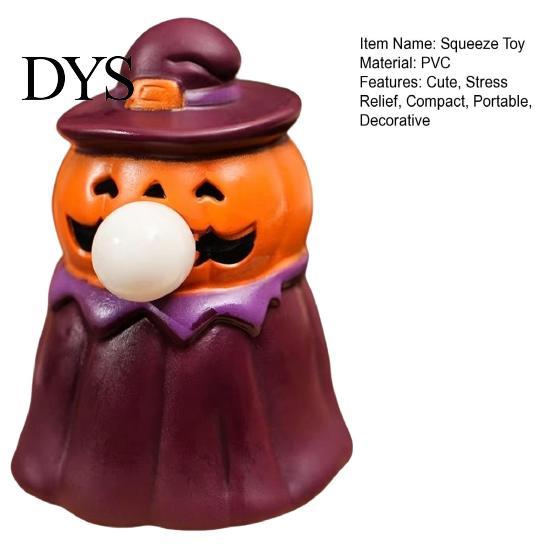Pumpkin Stress Relief Toys Halloween Squeeze Toy, Bubble Pop Ghost Figurine, Cute Toy for Witch Sensory Kids, Desk Decor Classroom Office, Gift Trick
