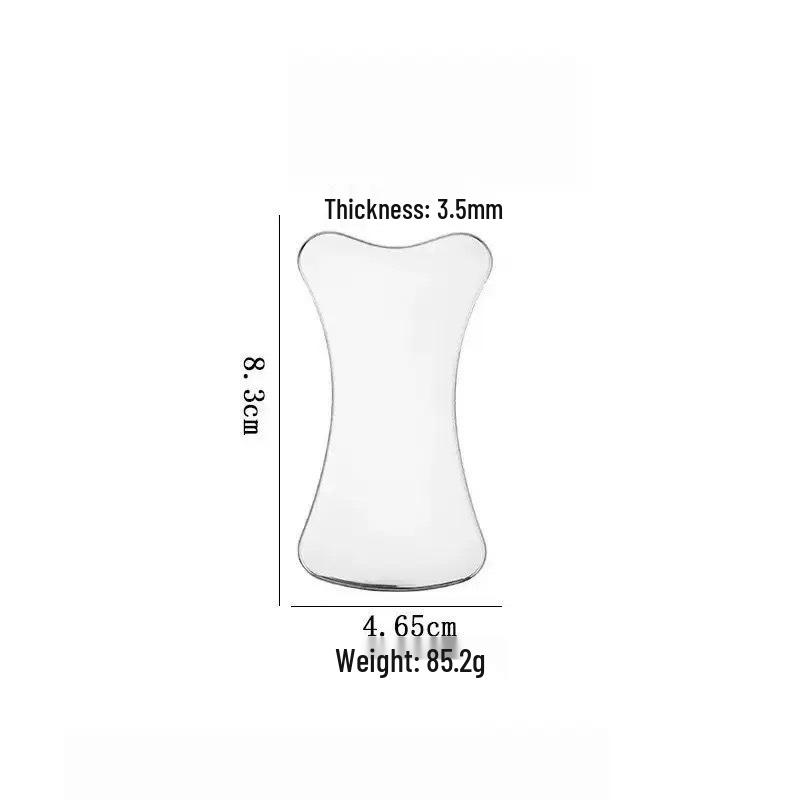 Heart-Shaped Stainless Steel Gua Sha Board for Facial Firming and Lifting Massage – Large Size, Multifunctional Fascia Tool.