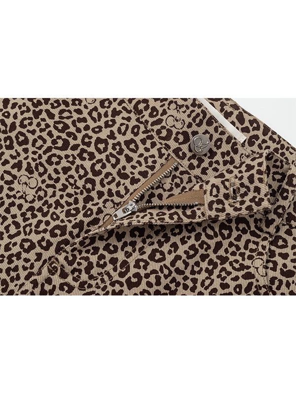 KIRSH All-Over Leopard Pants [Brown]