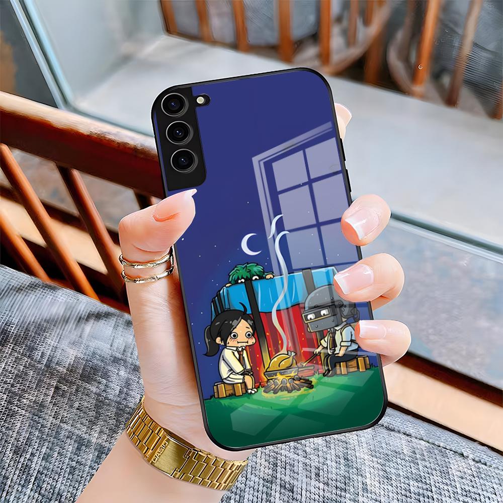 PUBG Winner Chicken Dinner Phone Case For Samsung A25 A13 A33 5G A54 A36 A35 A56 A52 A14 Shockproof Glass Cover