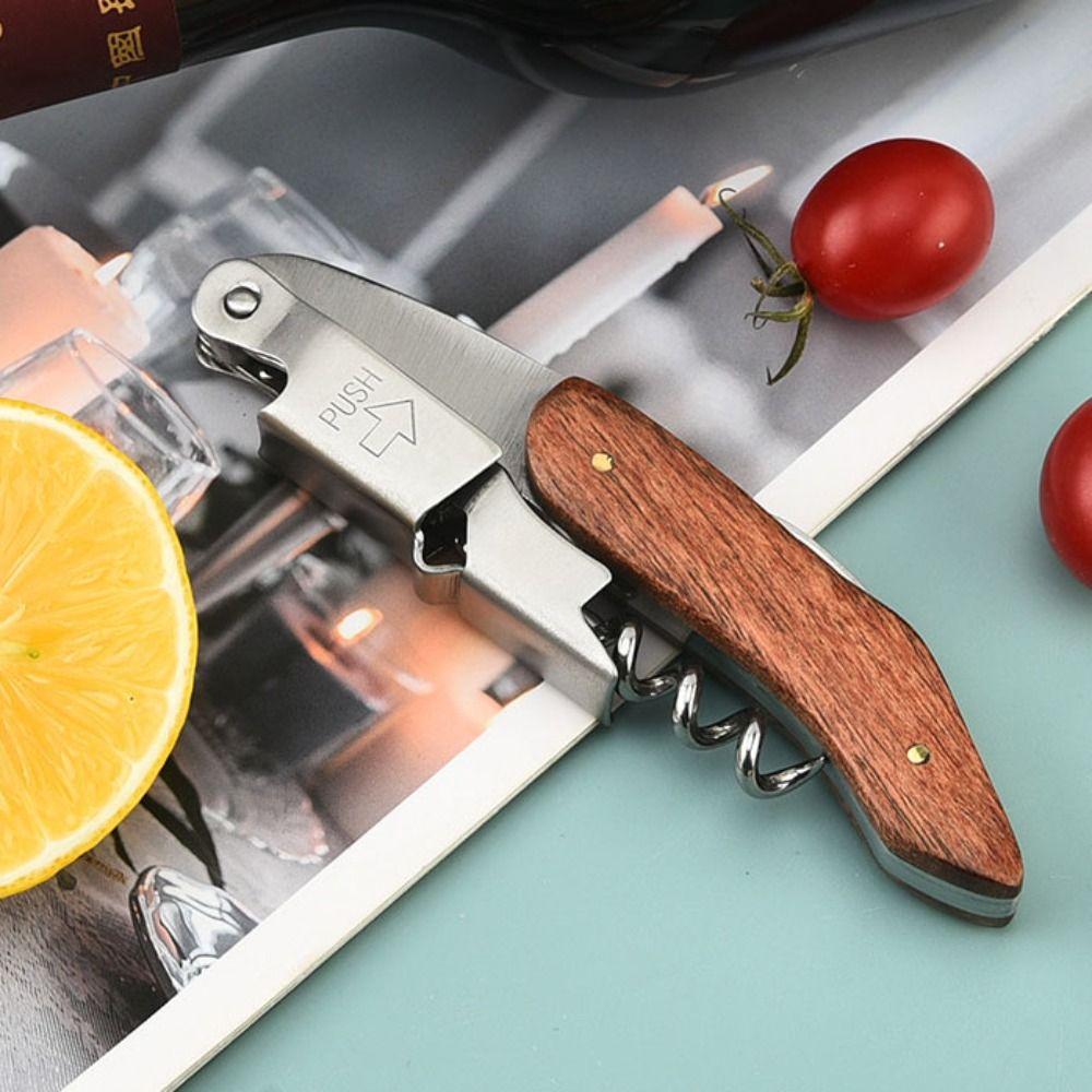 Stainless Steel Wine Opener Spiral Design Wine Stopper Remover Waiter Corkscrew  Gifts