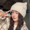 Y2k Cat Ears Hat Windproof Women Beanie Hats Fashion Knitted Pullover Hat  Girls