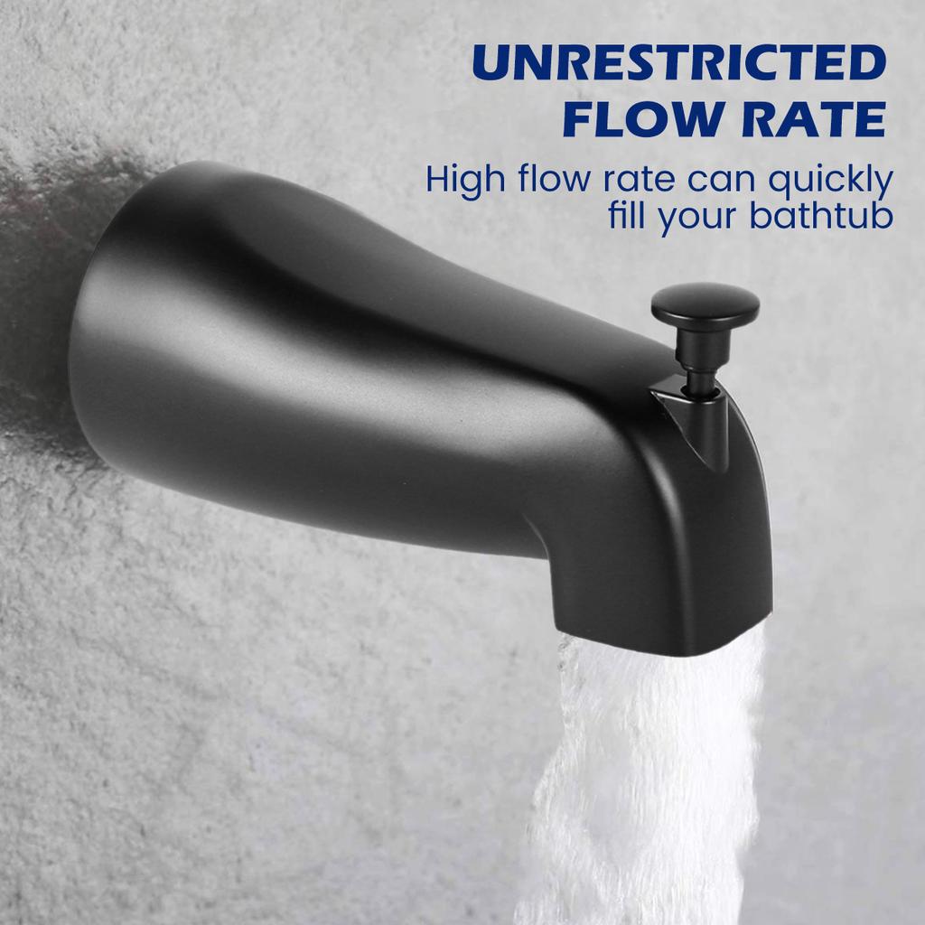 Bathroom Tap Zinc Alloy Bathtub Faucet with Diverter Slip Fit Basin Spouts Home Bathroom Accessories for 1/2 inch Copper Tube