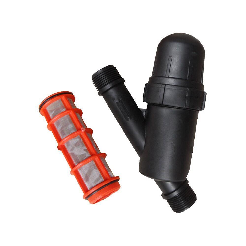

3/4 Male Thread Screen Water Filter Stainless Steel Filter Garden Irrigation Misting Spray System Impurities Strainer 3/4 чорний