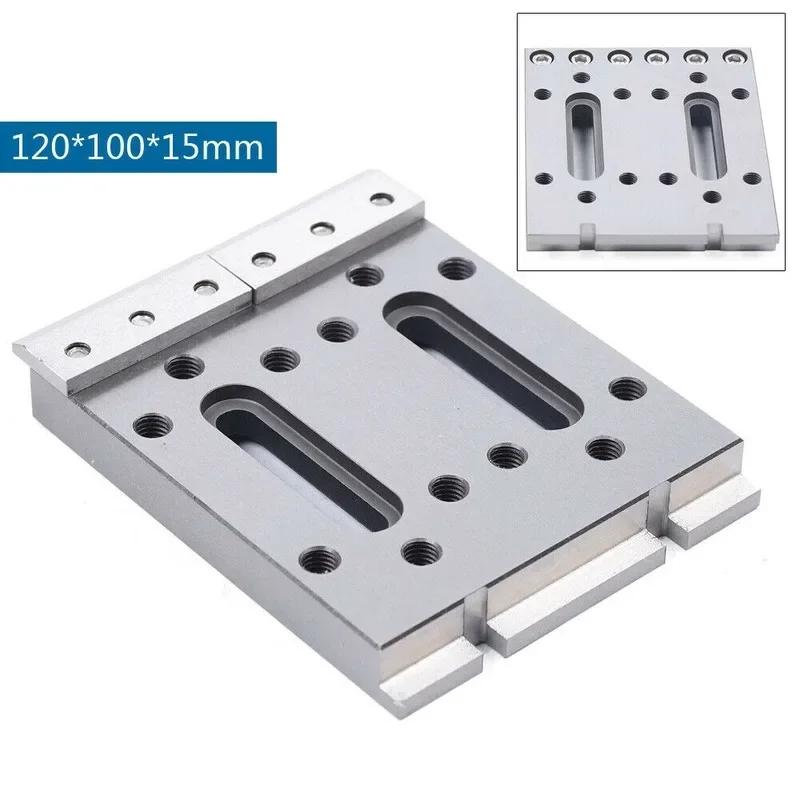 NEW  M8 CNC  Wire EDM Fixture Board Stainless Jig Tool 120x100X15mm Fit Leveling & Clamping 1PC