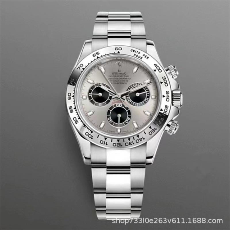 Montre Daytona Di Panda Bleu Glace Homme Montre Mécanique Entièrement Automatique Trois Compteurs Six Aiguilles Multifonctionnel Danny Road Chronographe