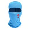 Cross Printed Face Mask with Sun Protection and Breathability, Ideal Equipment for Outdoor Travel, Cycling and Sports