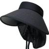 Chapeau de soleil d'été à large bord pour cyclisme, UPF50+, avec protection faciale
