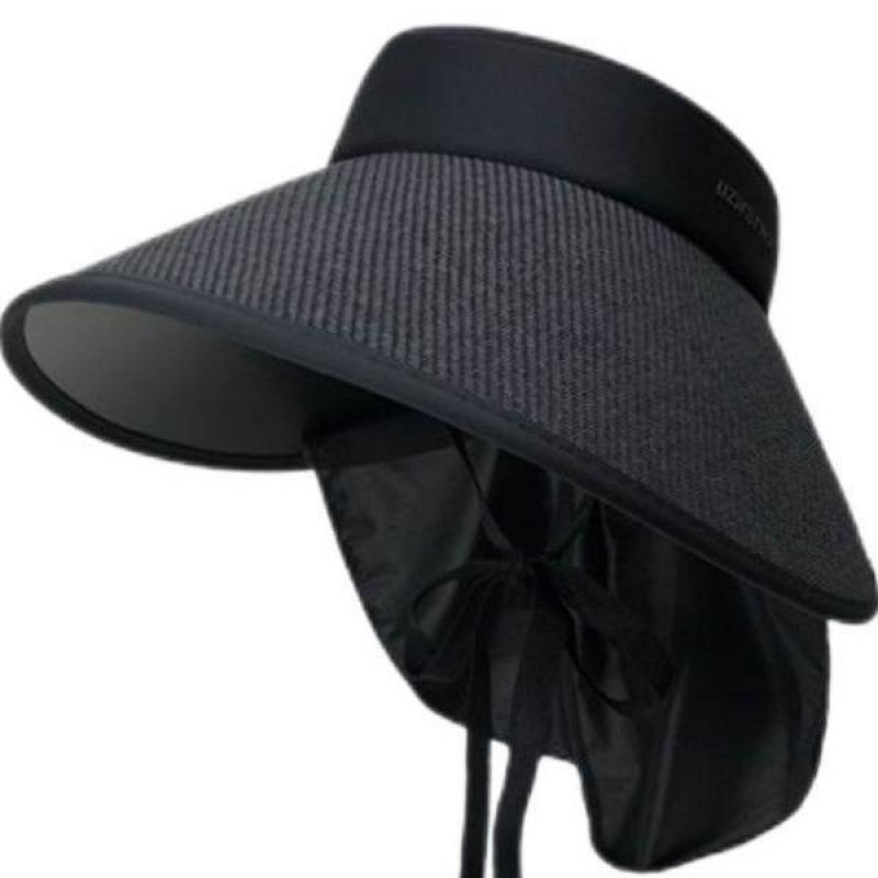Chapeau de soleil d'été à large bord pour cyclisme, UPF50+, avec protection faciale