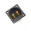 1pc Square Shape Double Binding Post Type Speaker Box Gold Terminal Cup Black