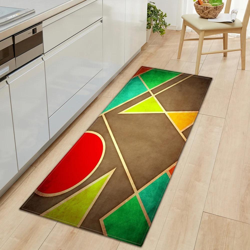 Geometric Creative Printing Home Kitchen Floor Mats Door Front Decoration Floor Mats