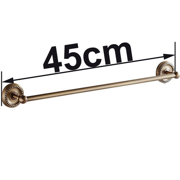 Black Brass Wall Mounted Bathroom Single Towel Shelf Rack Holder Bath Towel Hanger Bar Towel Rail Bathroom Accessories