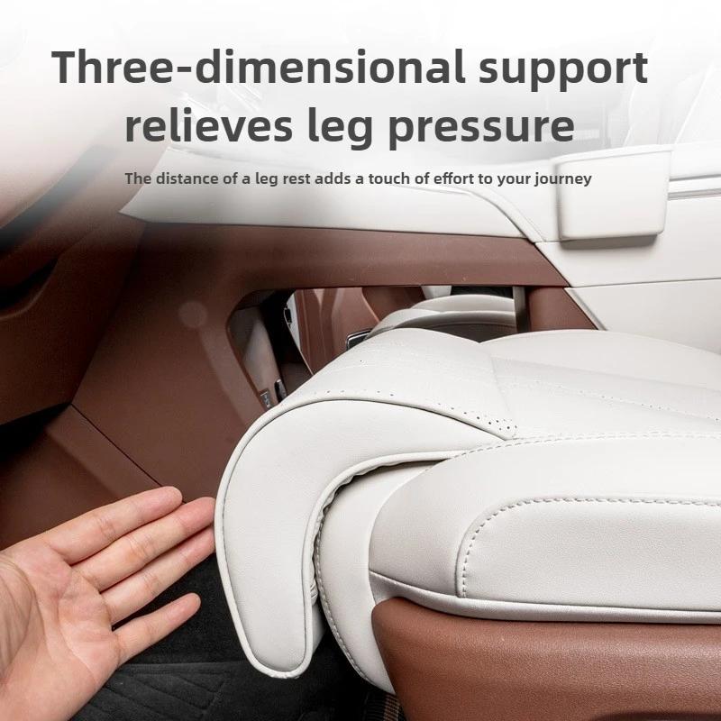 New Car Seat Leg Support Extension Suede Universal Auto Seat Extender Leg Cushion For Driver Memory Foam Seat Padding Mat Cover