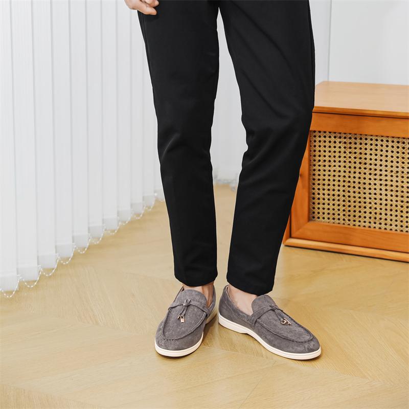 2025 New Arrival Men Handmade Flats Men Casual Walking Shoes Slip on Fashion Loafers for Male Luxury Brand Dress Wedding Shoes