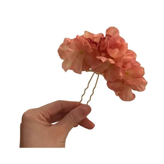 

Women Hair Stick Artificial Flower Decor Hairpin Buns Half-Combed Hairstyles Chinese Hairpin Headgear Hanfu Hair розовый