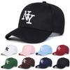 Unisex Baseballkappen mit NY-Buchstabenstickerei für Frühling und Herbst, verstellbare Freizeitkappen für den Außenbereich, Sonnenschutzkappe, Sportkappe