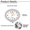Ringuhr Damen Einheitsgröße Wasserdichte Ringuhr Analog Modisch Silber Damen Modeaccessoire Paket enthält Ringuhr