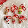 1/6Pcs Key Chains Hanging Cartoon Pendant Cute Backpack Pendant Christmas Gift Christmas Series Rabbit Keychain