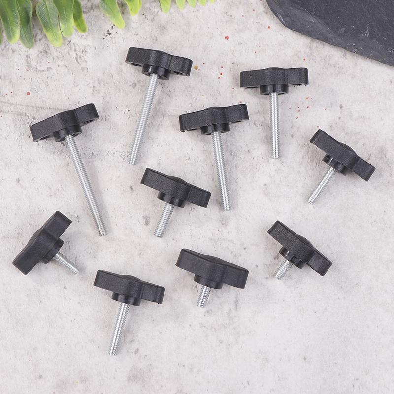 4Pcs 304 Stainless Steel Thumb Screws M4 Z-Shaped Handle Bolt Hand Knob Mechanically Adjustable Thumb Butterfly Wing Screws