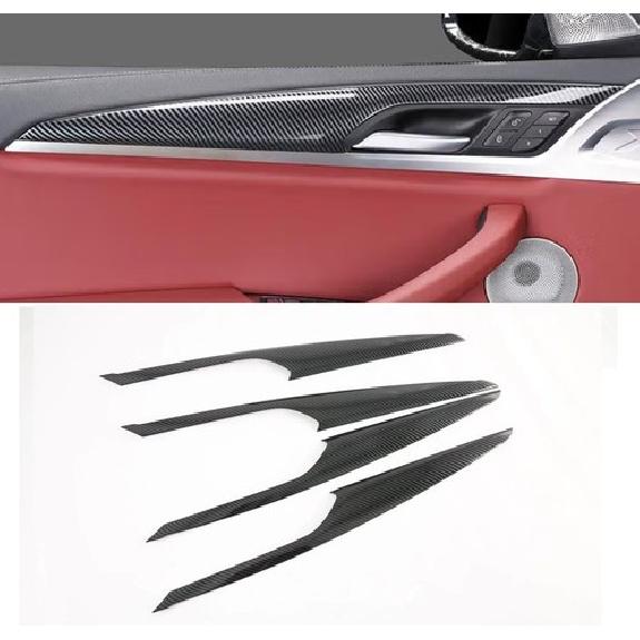 Carbon Fiber Interior Door Decoration Frame Cover Trim For 2018-2024 BMW X3 G01