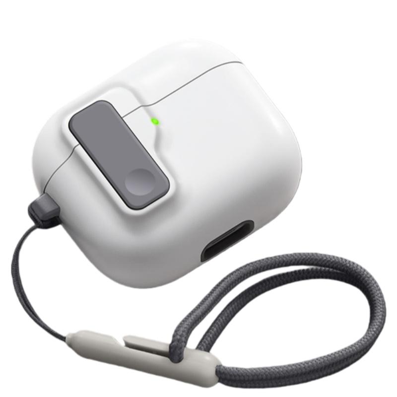 (Sandstone) New Case for Airpods 4th Generation Rugged Protection with Secure Lock for Airpods 4/Pro 2/Pro Case with Cleaner Pen