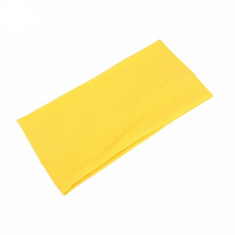 Solid Wide Elastic Headband Yoga Sports Headstrap Headwrap