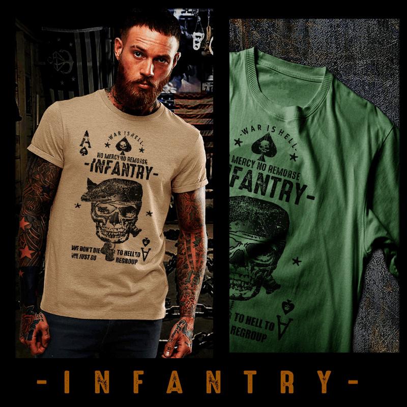 

Infantry T-shirt Army Infantryman Combat Veteran Special Operations Tactical tee S