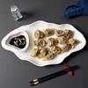 Dumpling Plate, Boiled Shrimp Plate, With Grid Vinegar Plate, Farmhouse Hotel, Restaurant, Restaurant, Special Home Fries Dumpling Plate