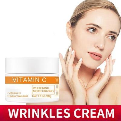 Vitamin C Cream Brightens Skin Tone, Fades Fine Lines, Shrinks Pores, Moisturizes Lazy Person's Face Cream