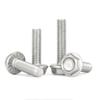 304 Stainless Steel Recessed Hex Flange Bolt with Serrated Non-Slip Washer, Sizes M8-M16