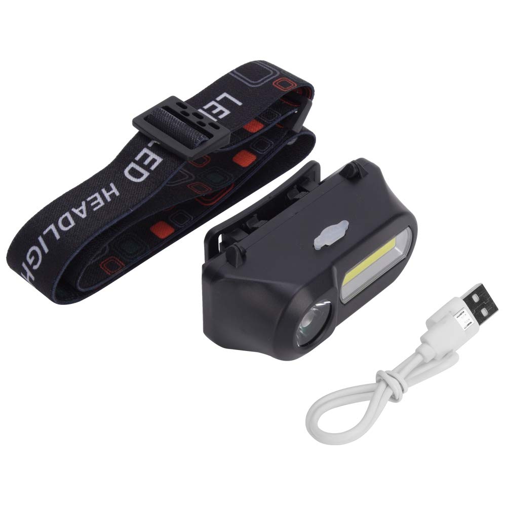 TOPINCN USB Rechargeable Head 6 Camping LED Suitable for Outdoor Fishing and with Adjustable Headband Torch, Modes, Waterproof, Headlamp,