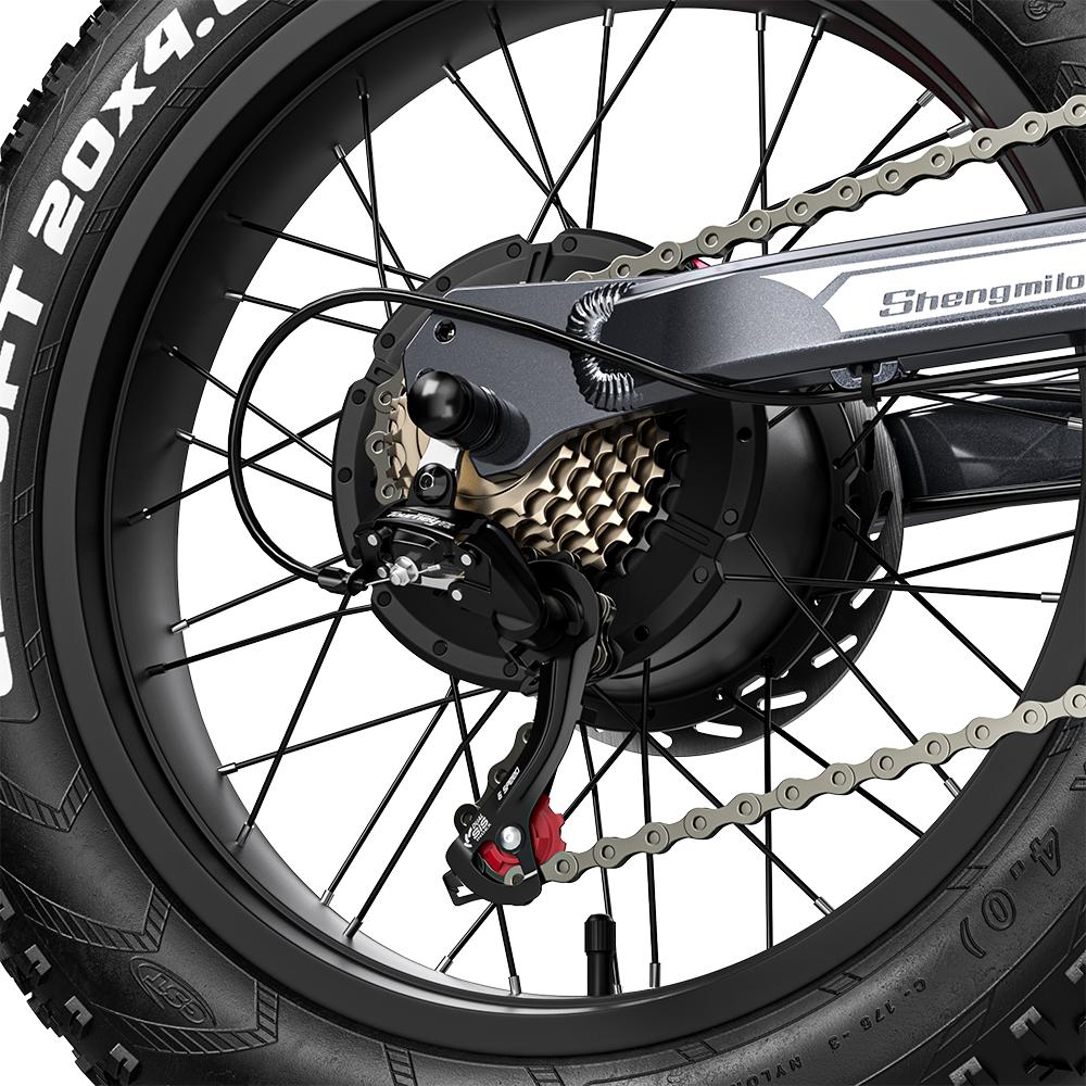 Shengmilo S900 Erwachsenen Mountain E-Bike 60V30AH Akku 1500W Motor 20 Zoll Fat Tires All Terrain E-Fahrrad