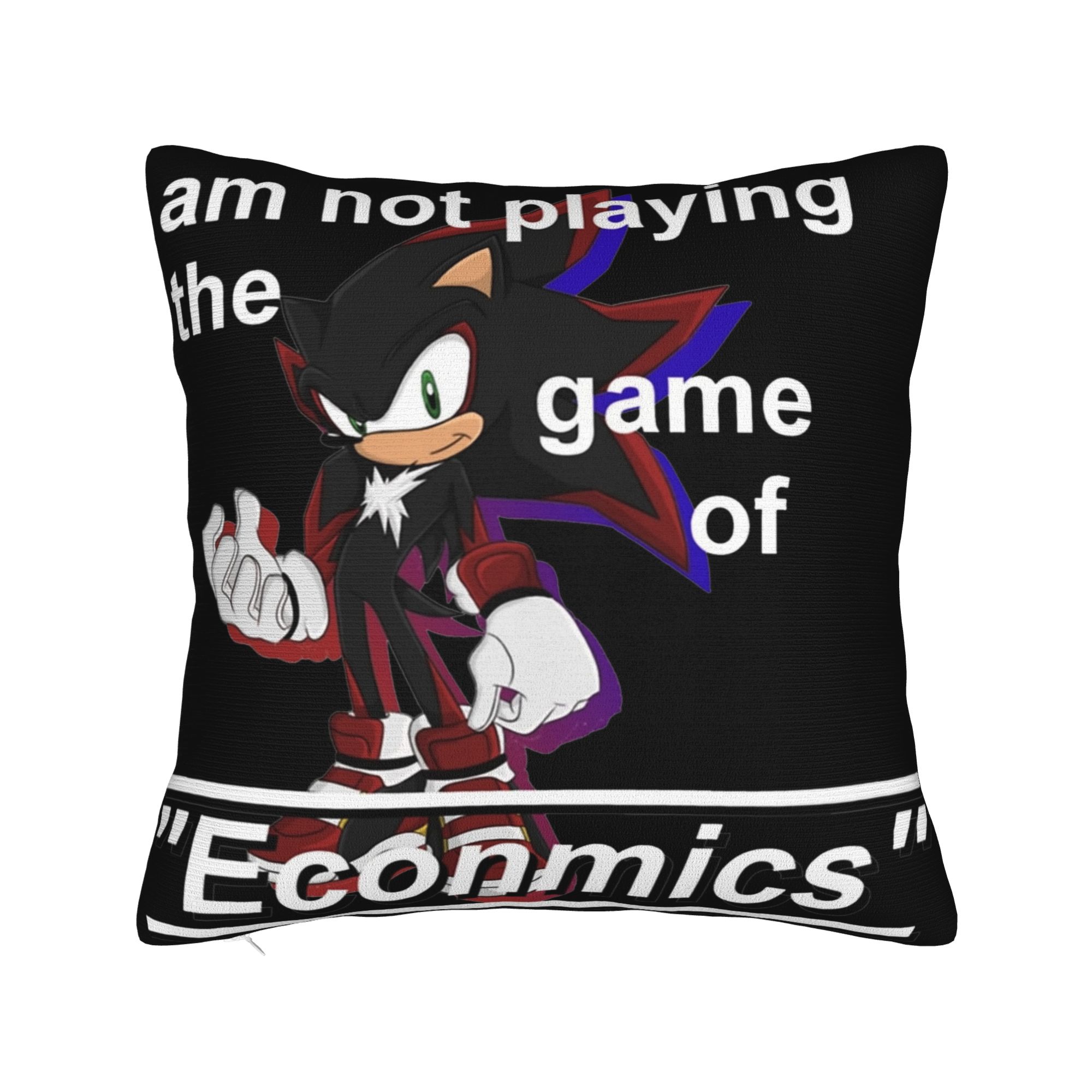 

Cartoon S-Sonic Pillow Cover Product Soft Cushion Cover Decorations Pillow Case Cover Seater Multiple Sizes 12x12Inch