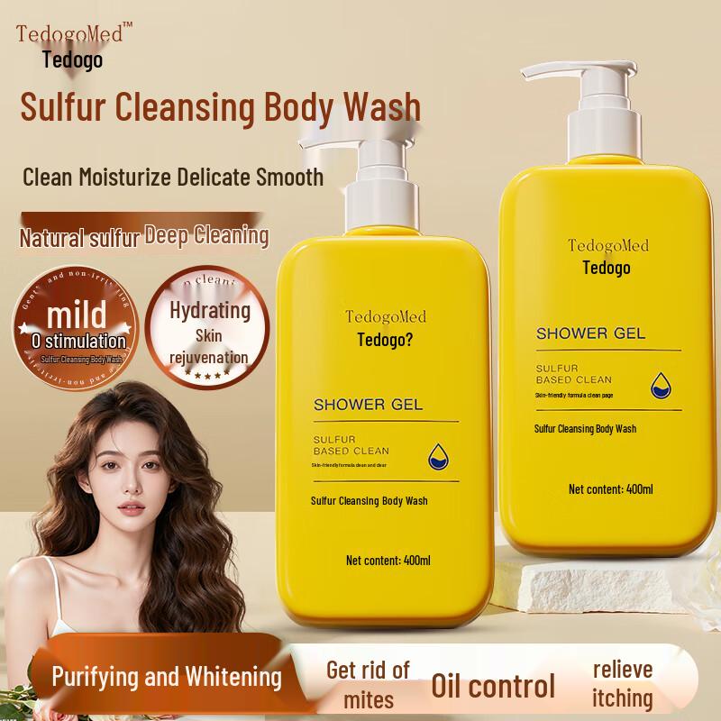 

Tedaogo Sulfur Shower Gel for Acne & Mite Control