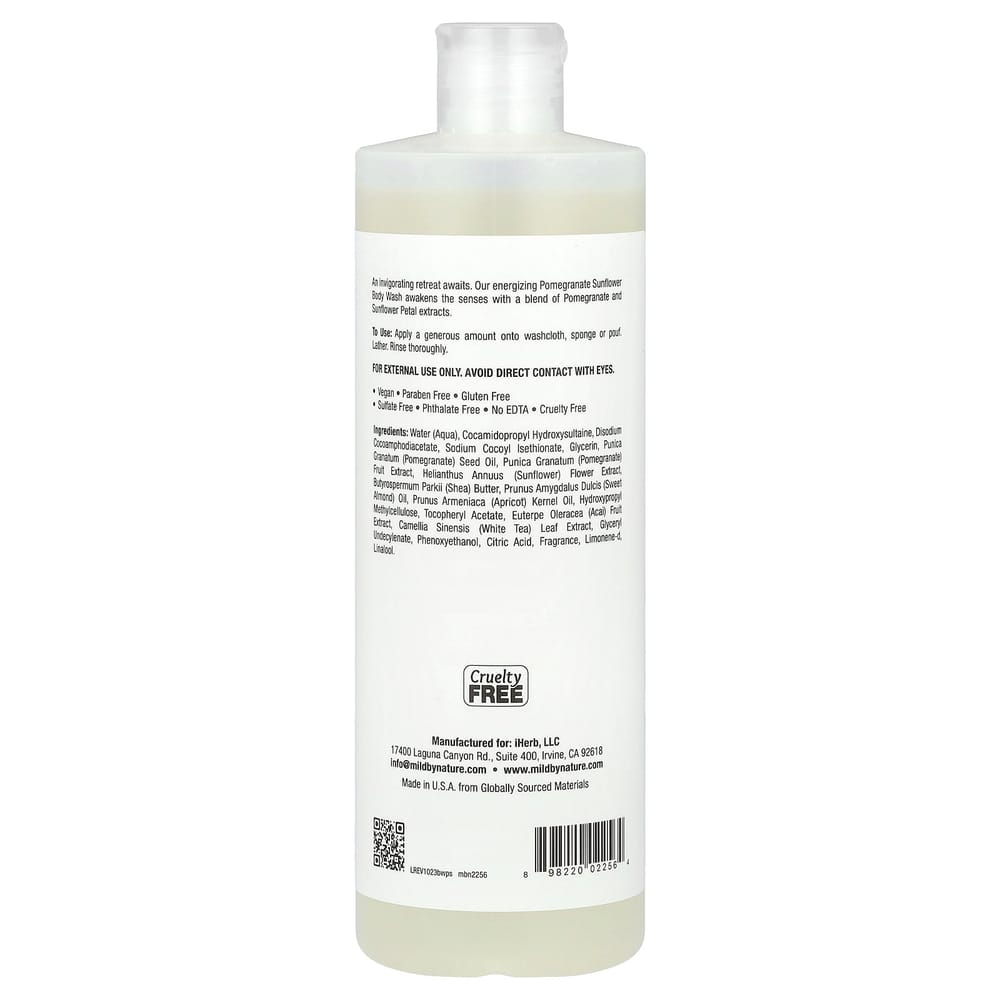 Natures Gate Pomegranate & Sunflower Body Wash, 473ml (16 fl oz)