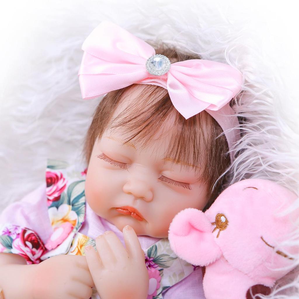 40cm NPK Soft Silicone Realistic Sleeping Baby Doll