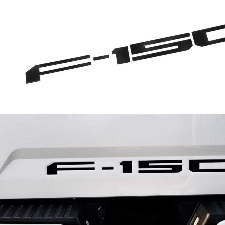 F150 is suitable for Ford Beast F150 pickup truck logo F-150 rear trunk modified ABS labeling groove car decoration labeling