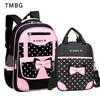 PU-Leder-Rucksack für Grundschüler der 1. bis 6. Klasse, Kinderschultasche, wasserdichte, lastreduzierende Büchertasche für Mädchen im Alter von 6–12 Jahren