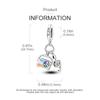 Charms Original Copper Color Zircon Stone Radio Pendant Beads Fit Bracelet Women Jewelry Diy Fine Gift Accessory
