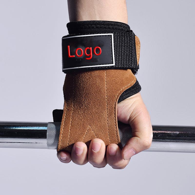 2023 Adjustable Fingerless Fitness Workout Sports Training Cycling Custom Logo Gym Weight Lifting Gloves Men