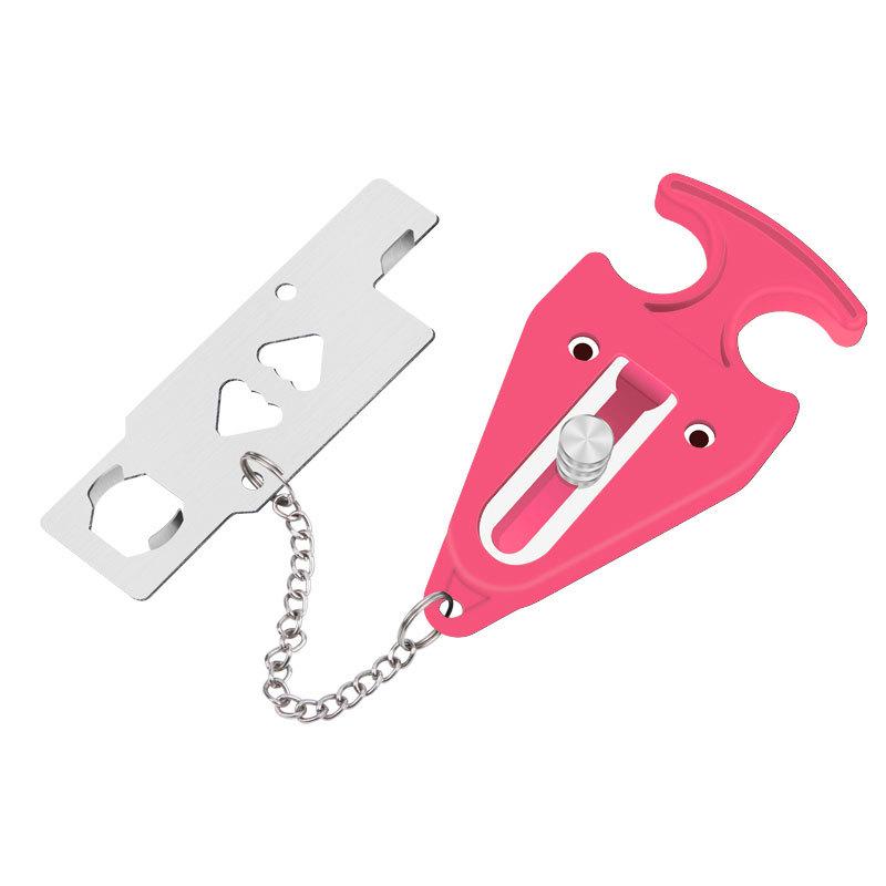 Tragbares Diebstahlschutz-Türschloss & Türstopper-Riegel