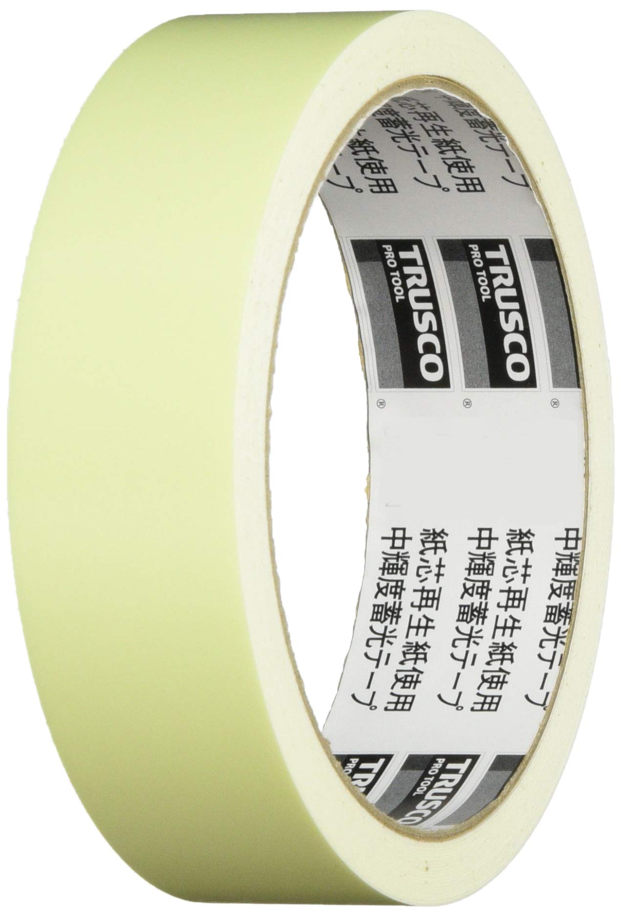 

TRUSCO Medium Brightness Luminous 25mm x TCTT25X5 Tape, Green-Yellow, 5m, зелёный