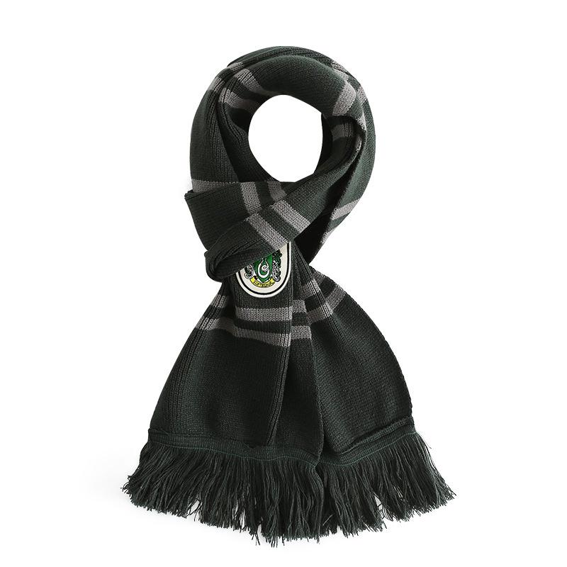 

Stripe Tassel Snood Scarf: Warm & Stylish for Men, Women, Students Above 175cm зелений